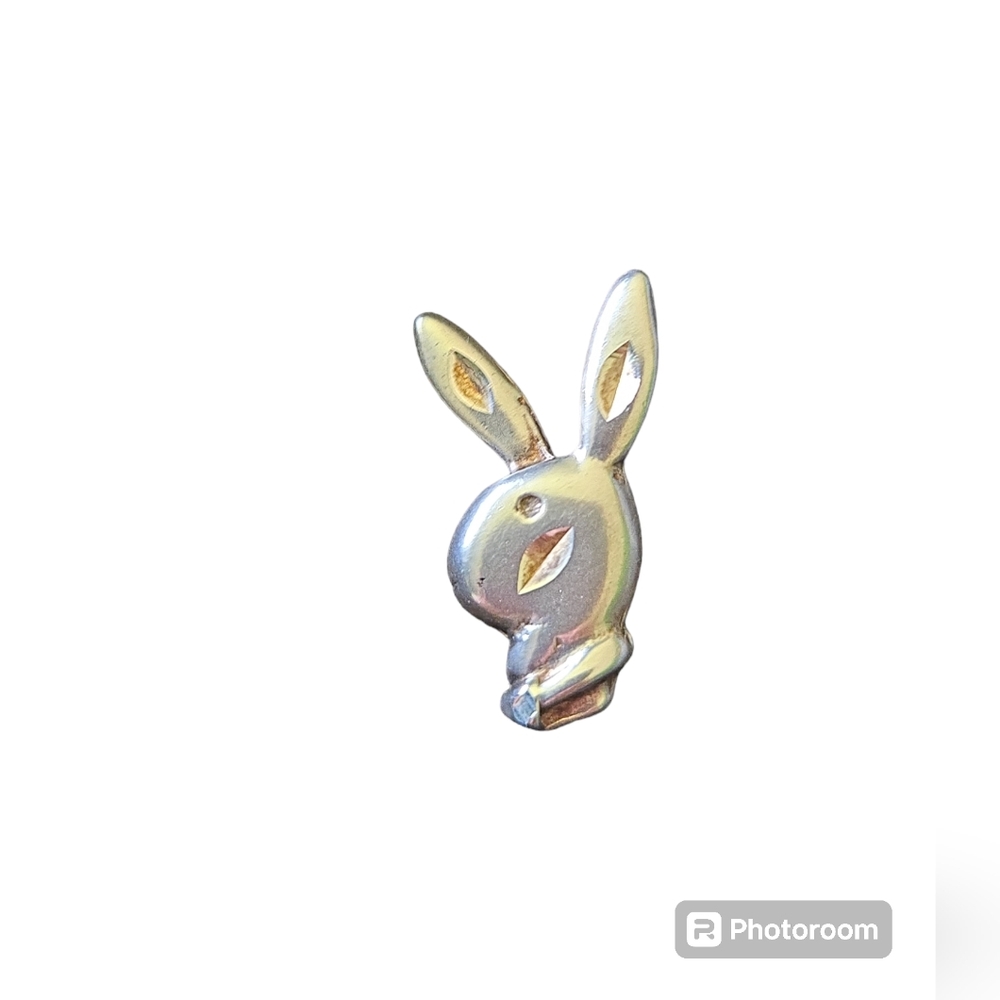 Vintage Sterling Silver PLAYBOY Bunny head pendant - Picture 1 of 5